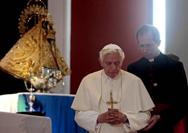 Visita de Benedicto XVI al Santuario de la Virgen de la Caridad del Cobre en Cuba